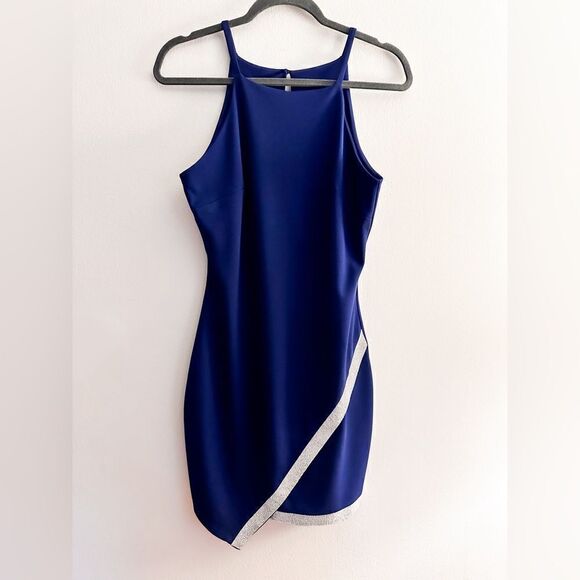 BCX asymmetrical rhinestone dress - Picture 1 of 5